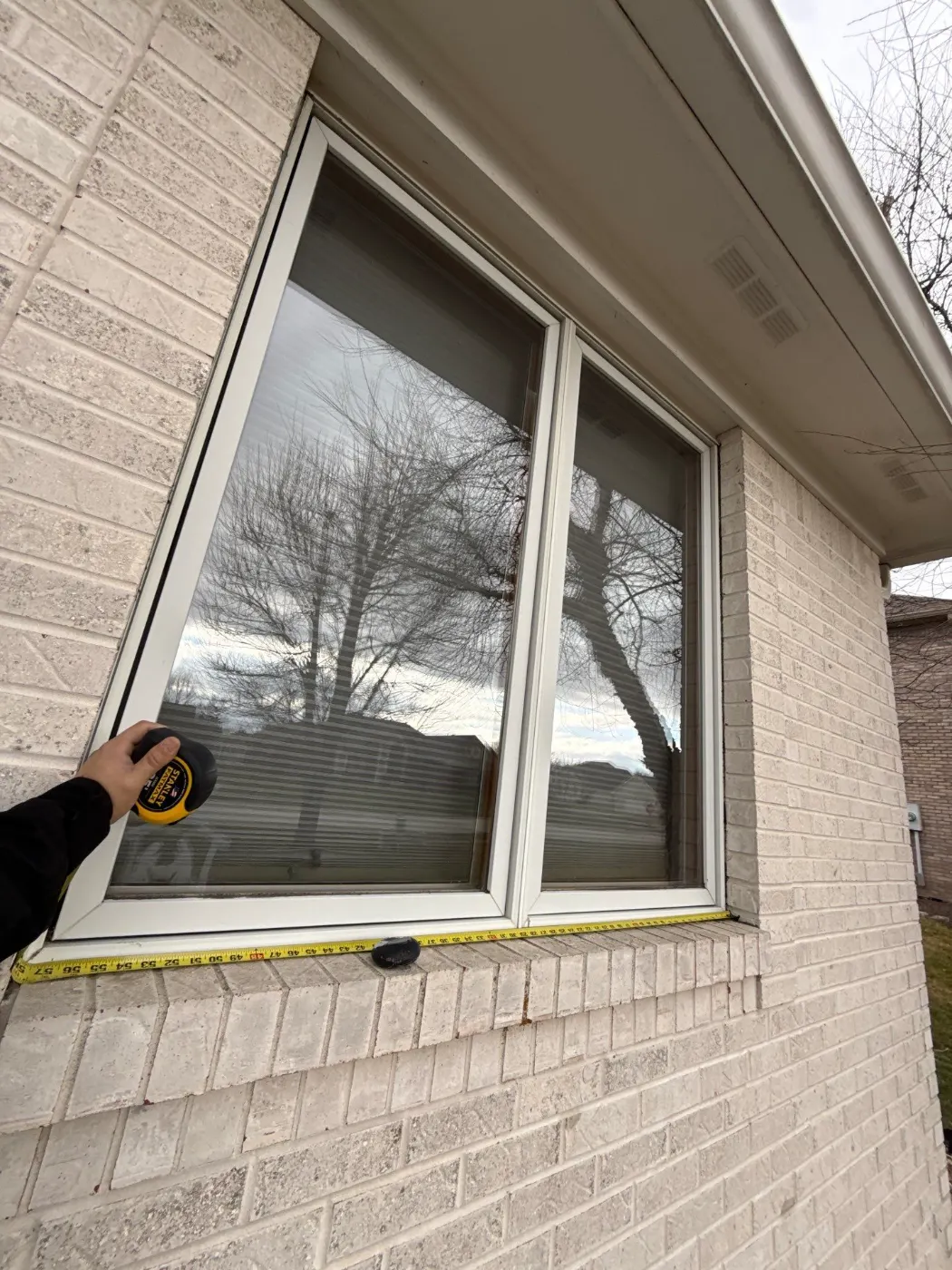 Frame and seal detail on a Woodcreek Reserve window job